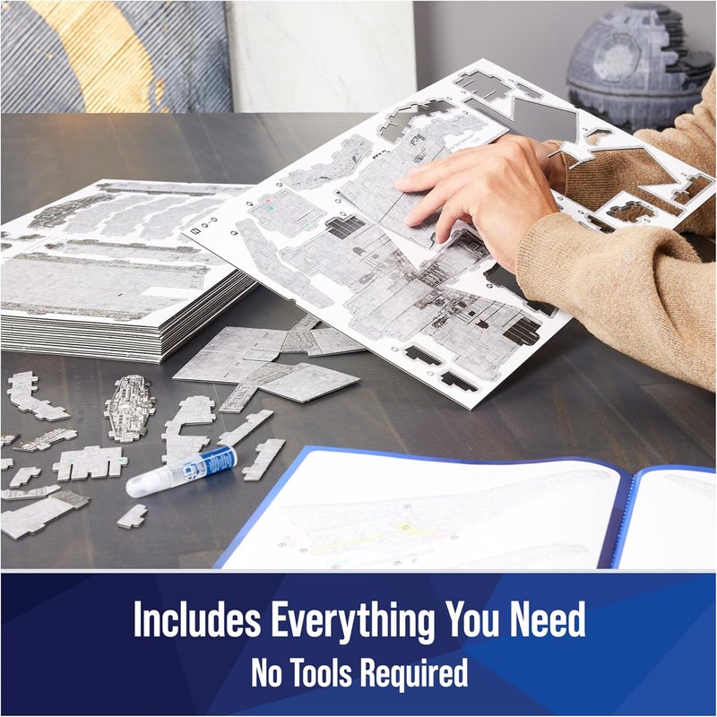 4D Build Store طقم نموذج ثلاثي الأبعاد ديلوكسي لمدمر النجوم الإمبراطوري من حرب النجوم - Image 3